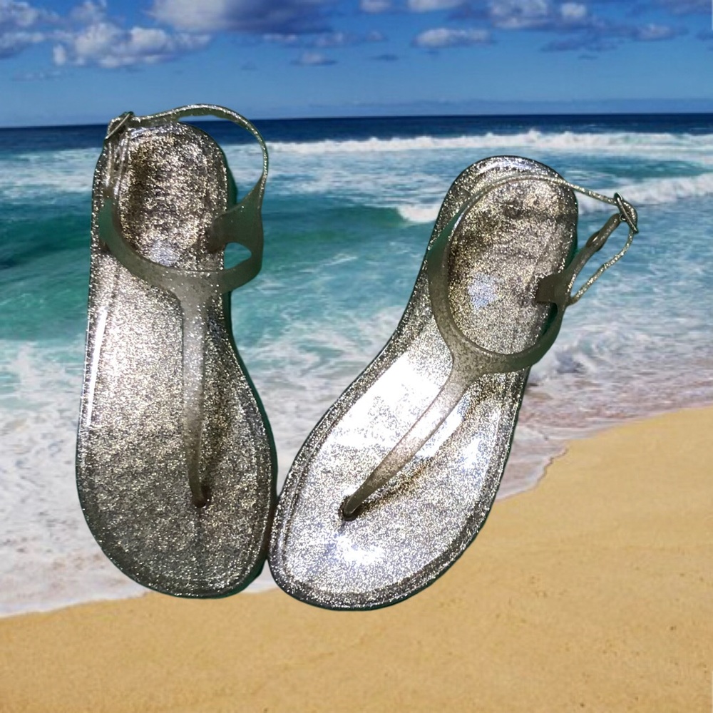 Old Navy Girls Gold Sandals